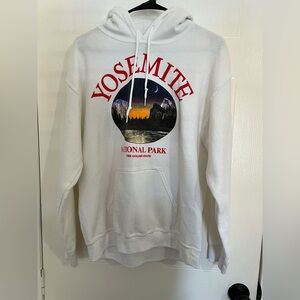 White Yosemite Graphic Hoodie